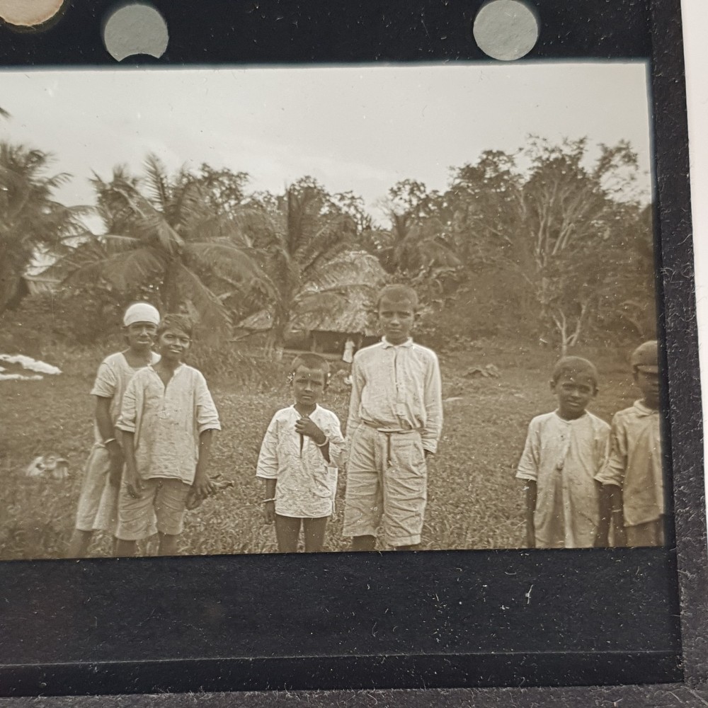 Antique Magic Lantern  Slide In Jamaica Collectable Rare Unique