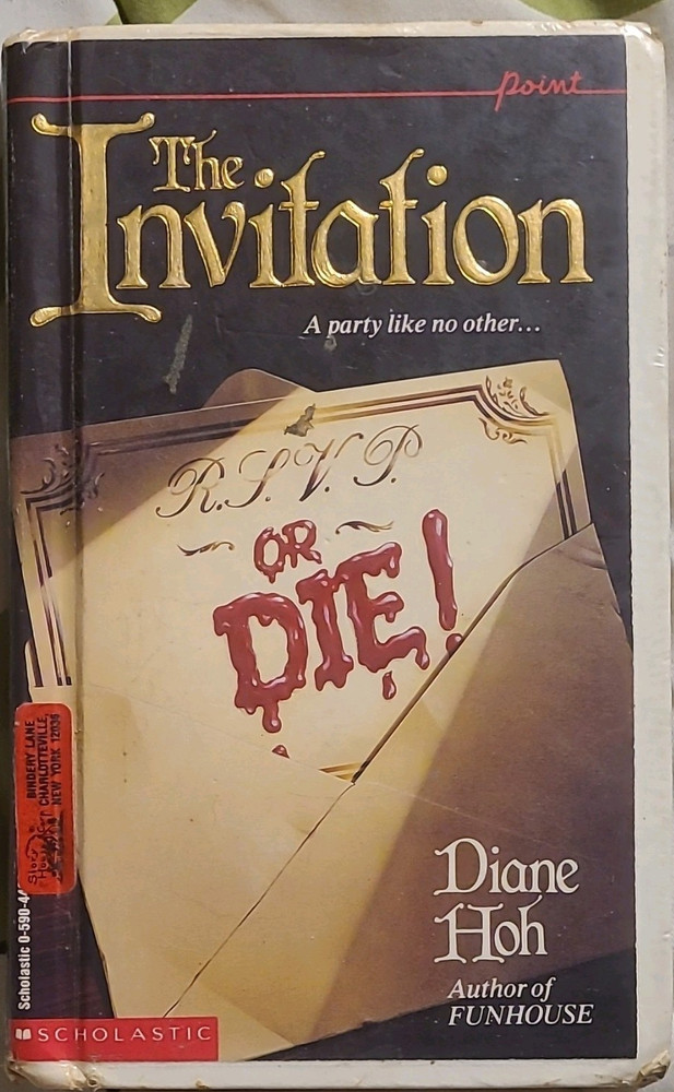 Scholastic Inc. The Invitation Diane Hoh HC 1991 First Ed Horror Point Series