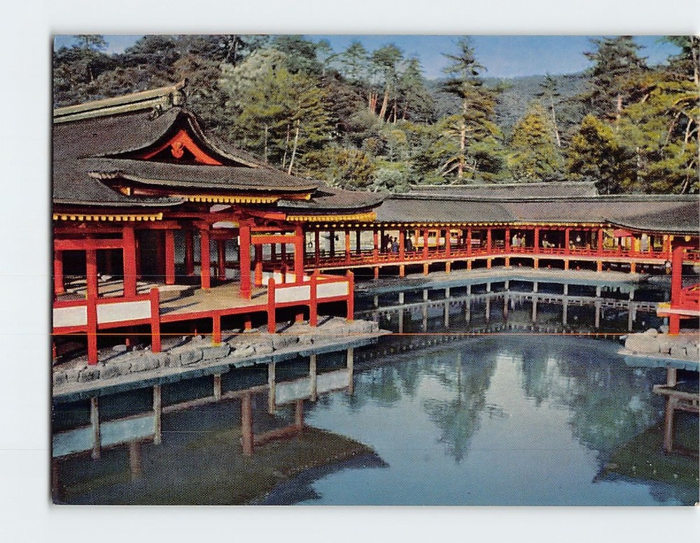 Postcard Itsukushima Shrine Miyajima Hatsukaichi Japan