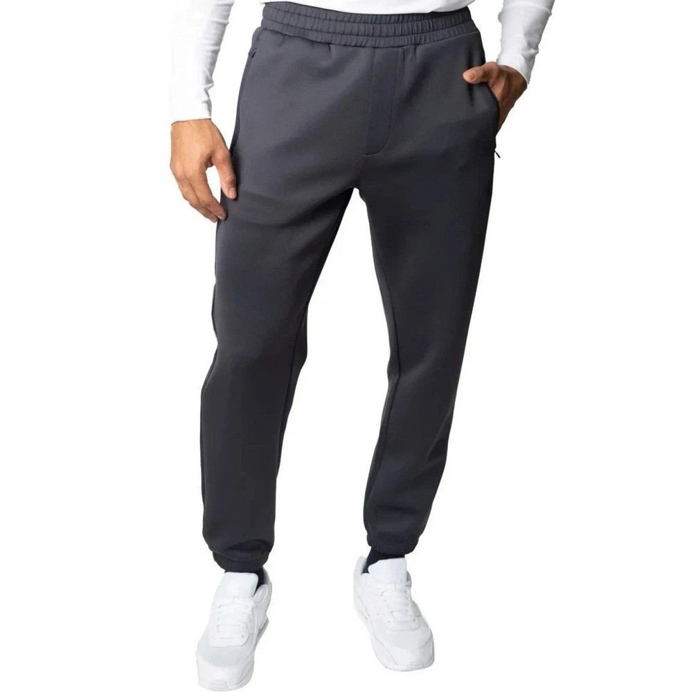 Spyder Active Men's Moisture Wicking Stretch Jogger Pant with Pockets  Black  M