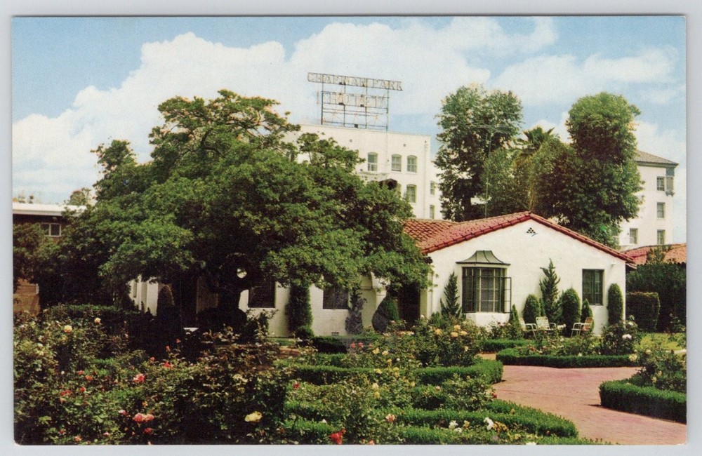 Chapman Park Hotel & Bungalows Los Angeles CA Vintage Postcard Mike Roberts