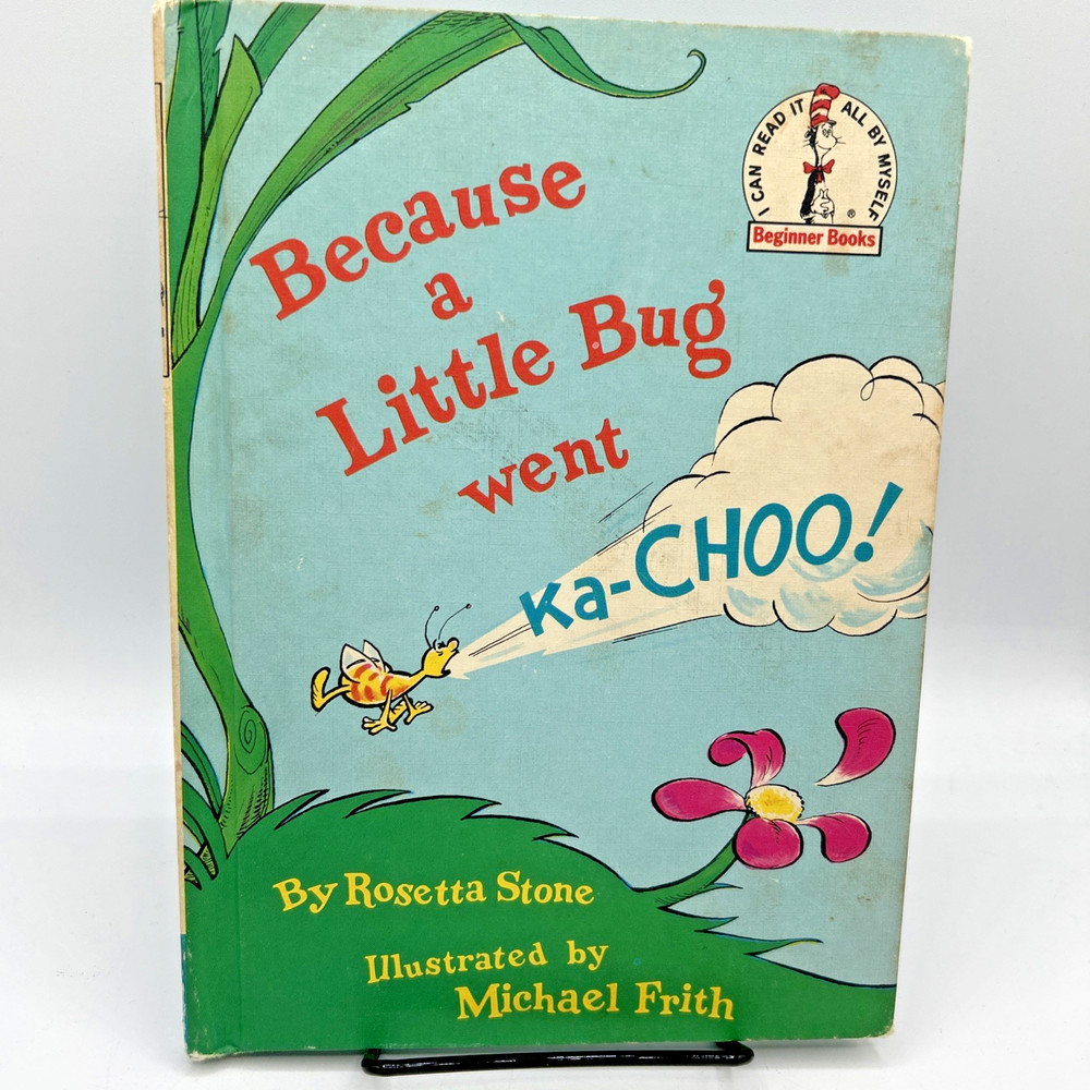 Because a Little Bug went Ka-Choo! by Rosetta Stone 1975 Seuss Beginner Books