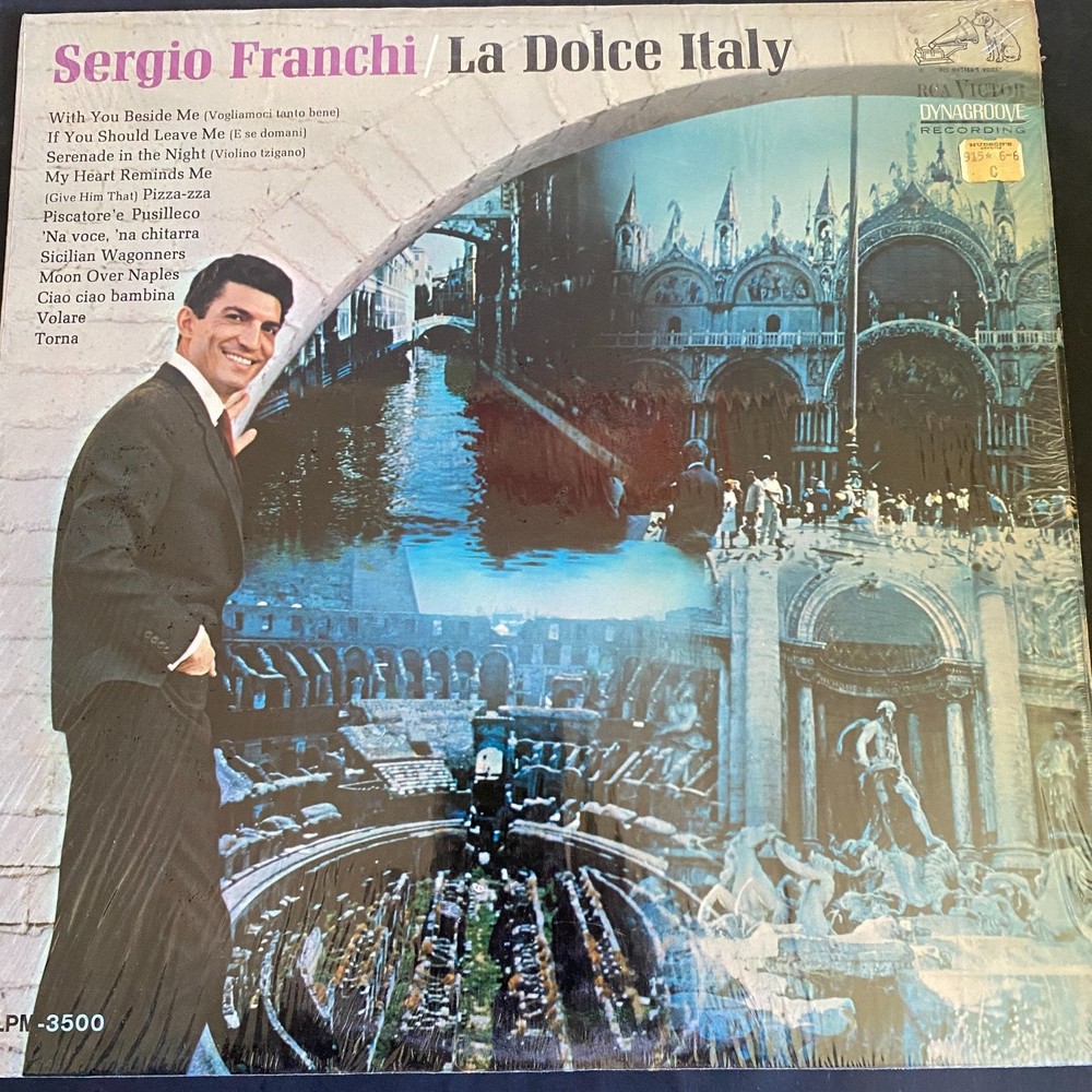 Sergio Franchi – La Dolce Italy LP Record 1966 RCA Victor Pop Vocal 33 RPM