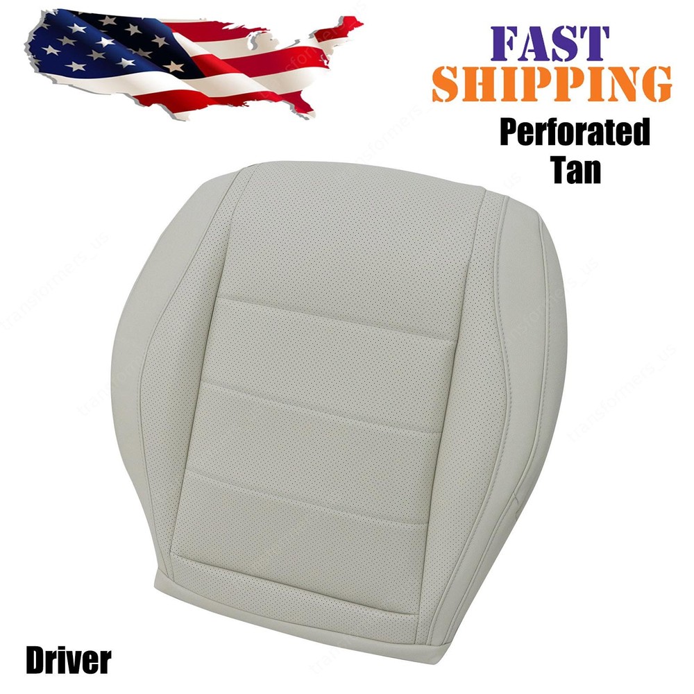 Driver Bottom PERF Leather Seat Cover Tan For 2020-2025 Mercedes Benz GLE350