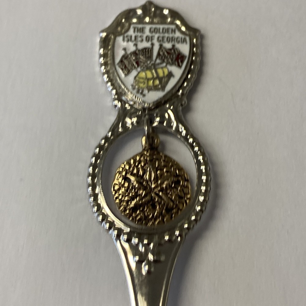 Vintage Souvenir Spoon US Collectible The Golden Isles Of Georgia