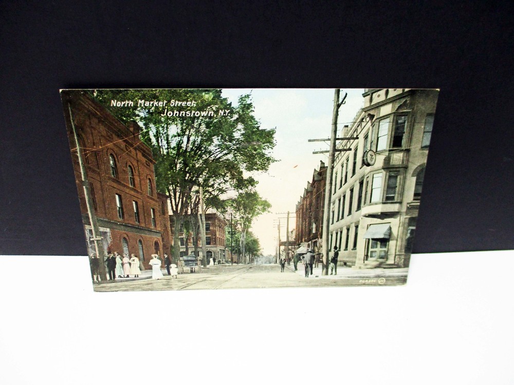 North Market Street Johnstown N.Y. Postcard
