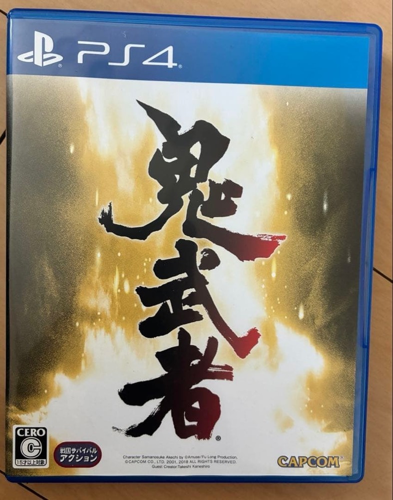 Onimusha Warlords Sony PlayStation4 Tested and Working Japan ver Used w/ Case