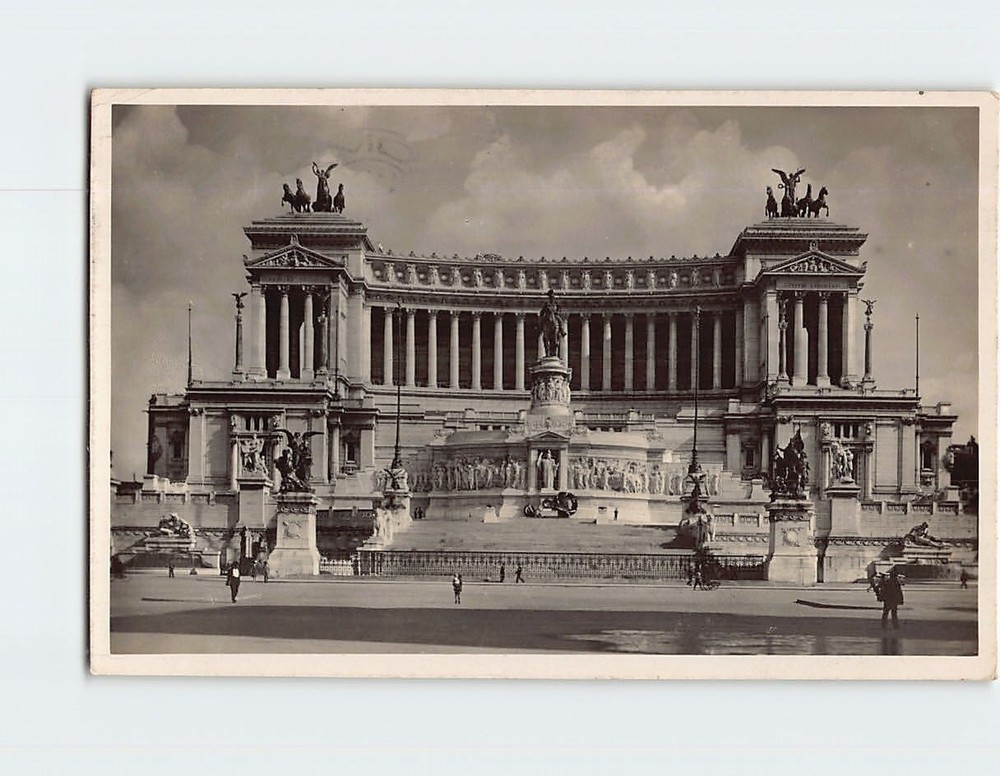Postcard Monument to Victor Emmanuel II Rome Italy