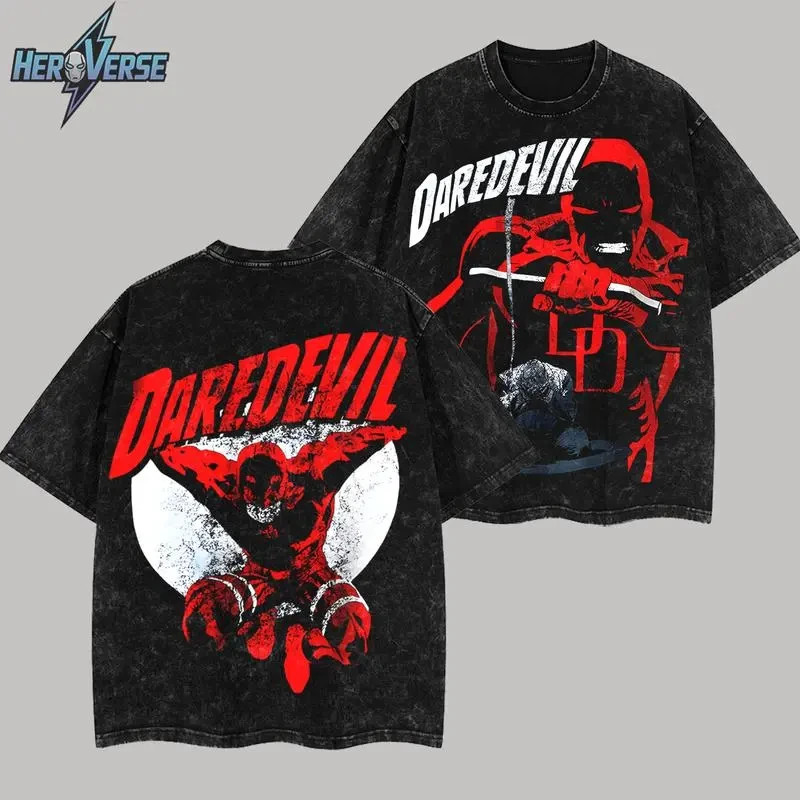 Daredevil Night Comic T-Shirt, Character Comics TV Series Graphic Design Unisex