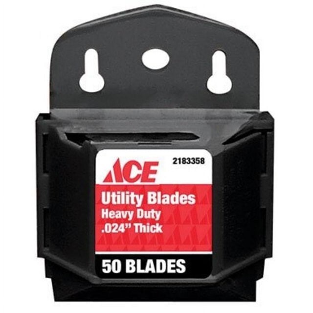 ACE 2198810 Utility Blades 50-Pack Brand New Bulk Discount Available-image