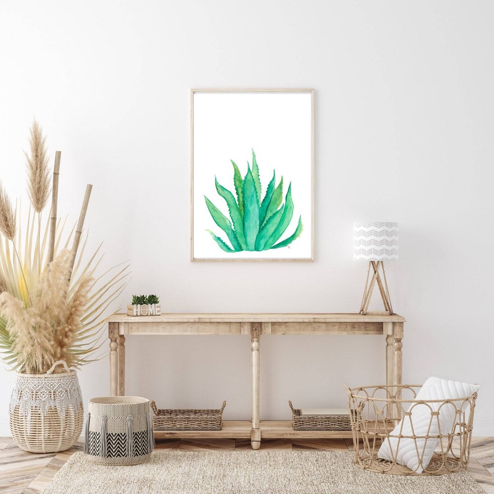 Aloe Vera Art Print Watercolor Print Wall Art Floral Print Botanical Picture