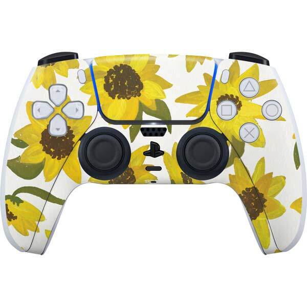 Floral Patterns PS5 Controller Skin - Sunflower Acrylic