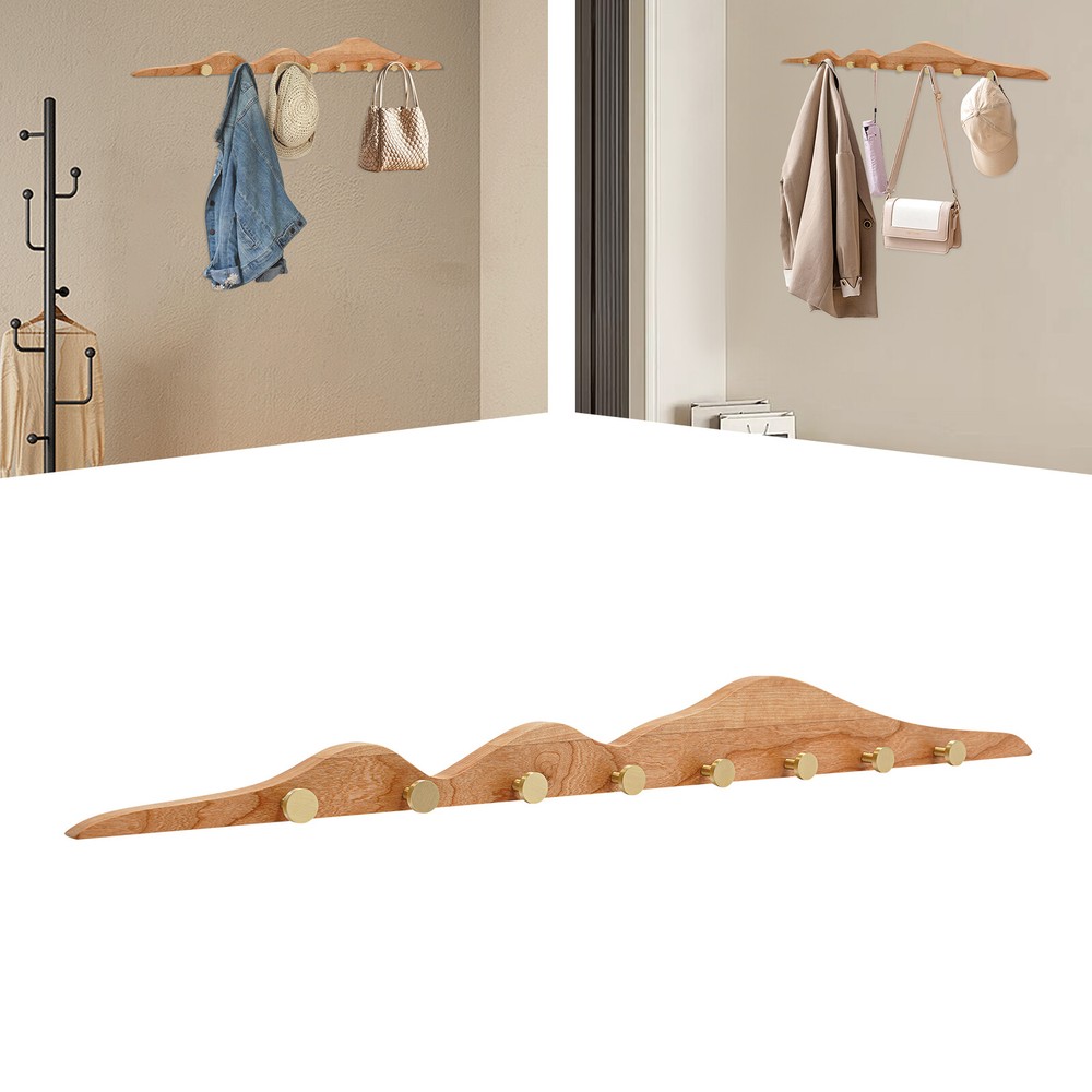 Creative Wall-Mounted Coat Hooks for Keys, Bags & Coats