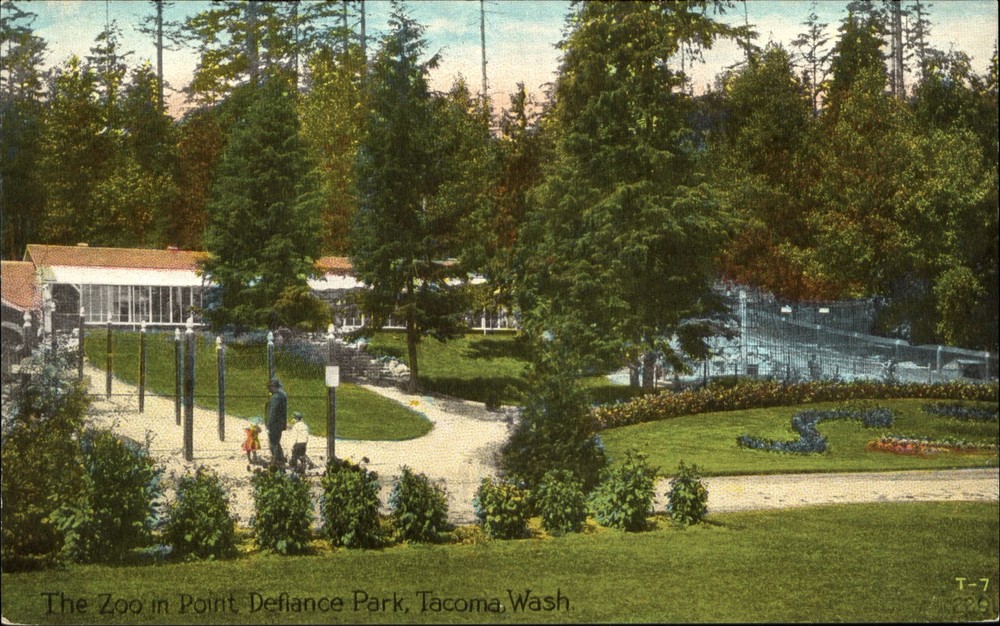Zoo ~ Point Defiance Park ~ Tacoma Washington WA ~ c1910 Pacific Novelty
