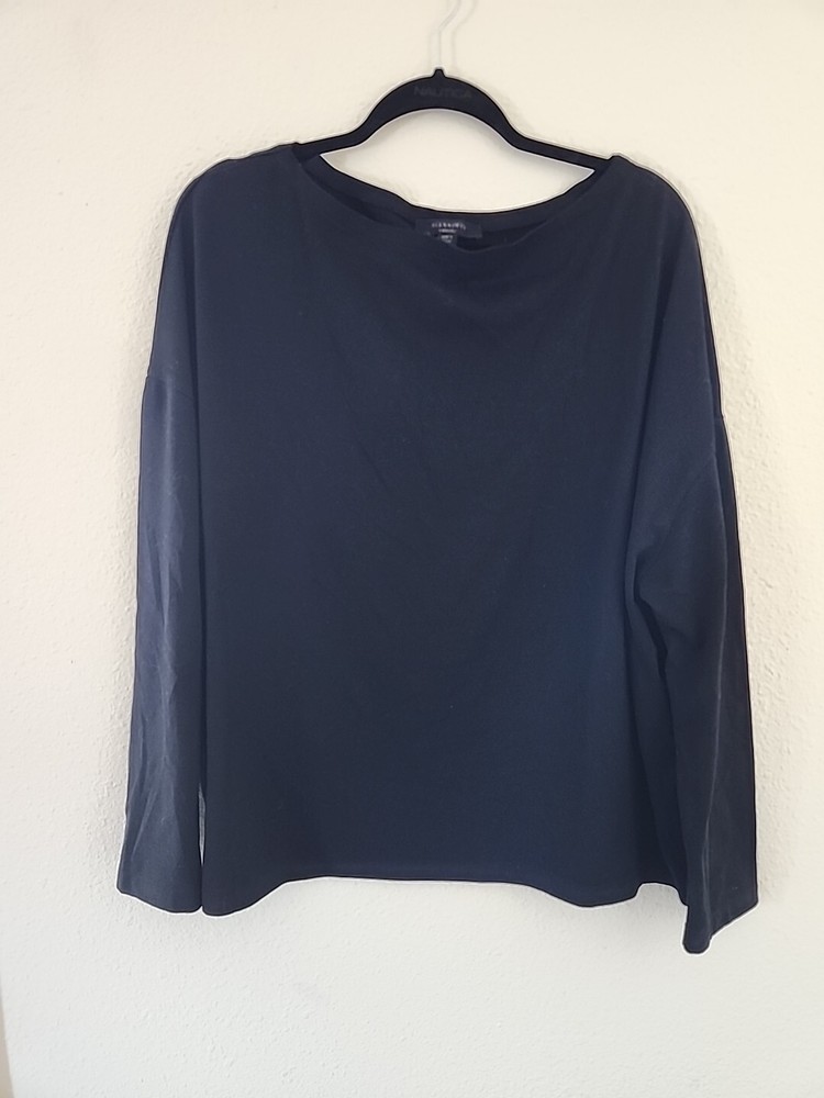 Womens all Saints Black Viscose Oversized Long Sleeve sz M