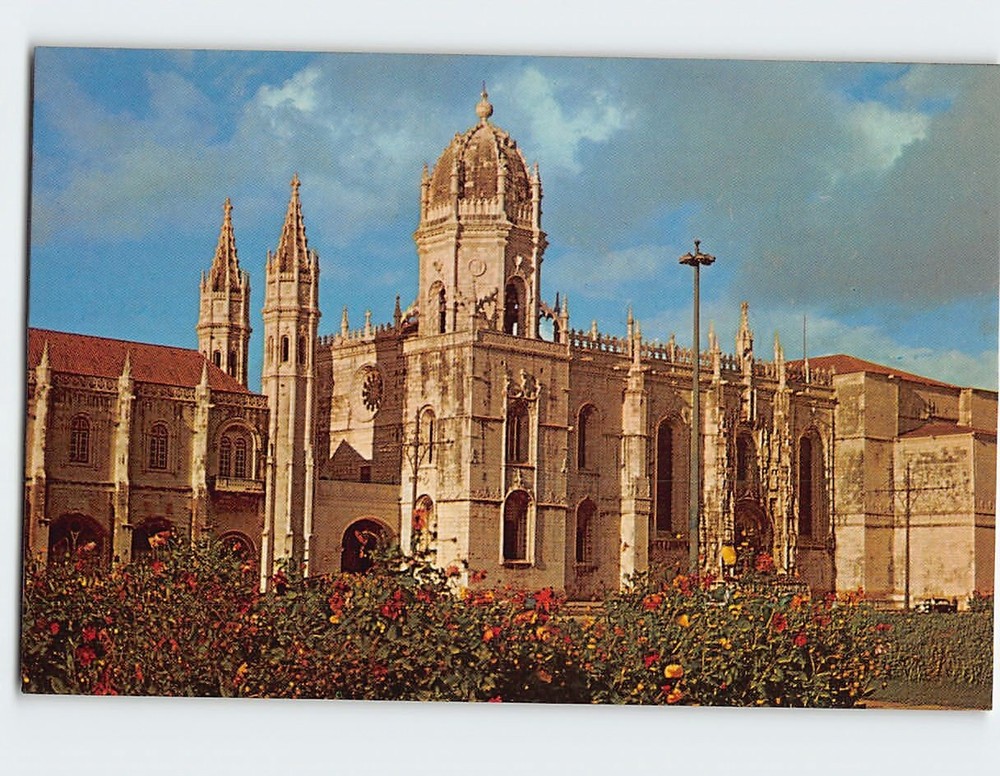 Postcard Monastery of Jeronimos Lisbon Portugal