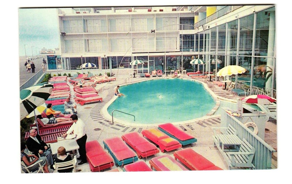 La Concha Hotel Atlantic City NJ vintage postcard unposted