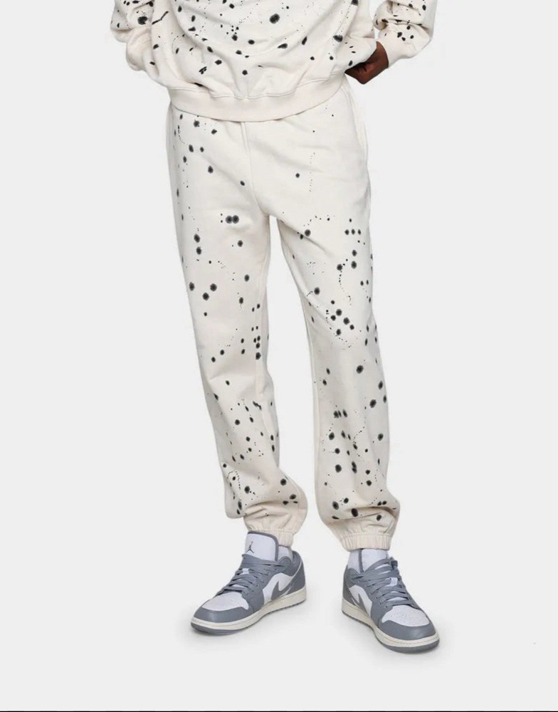 MNML Men’s Ink Spill Sweatpants - Off White