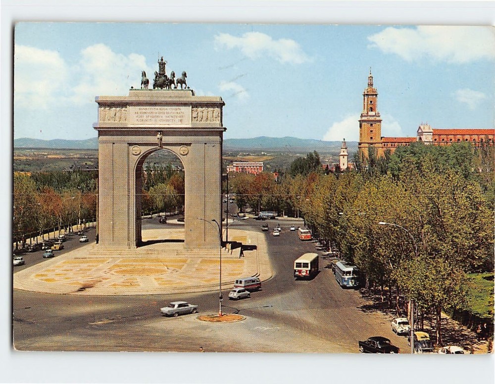 Postcard Madrid Triumphal Arch Spain