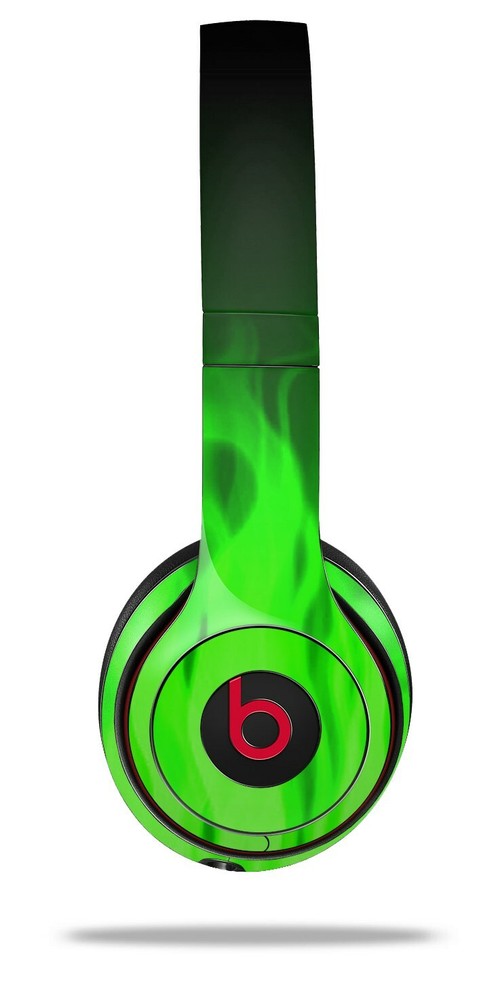 Skin Beats Solo 2 3 Fire Green Wireless Headphones NOT INCLUDED