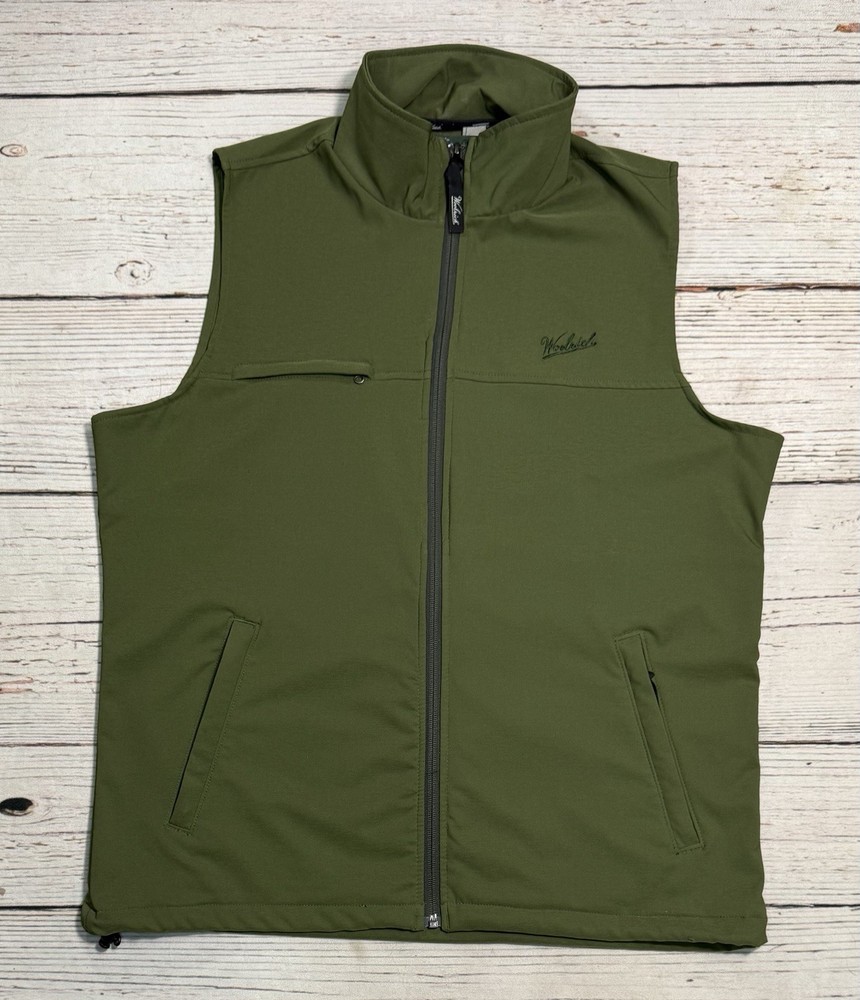 Woolrich Outdoor Utility Full Zip Vest Men’s Sz L Green