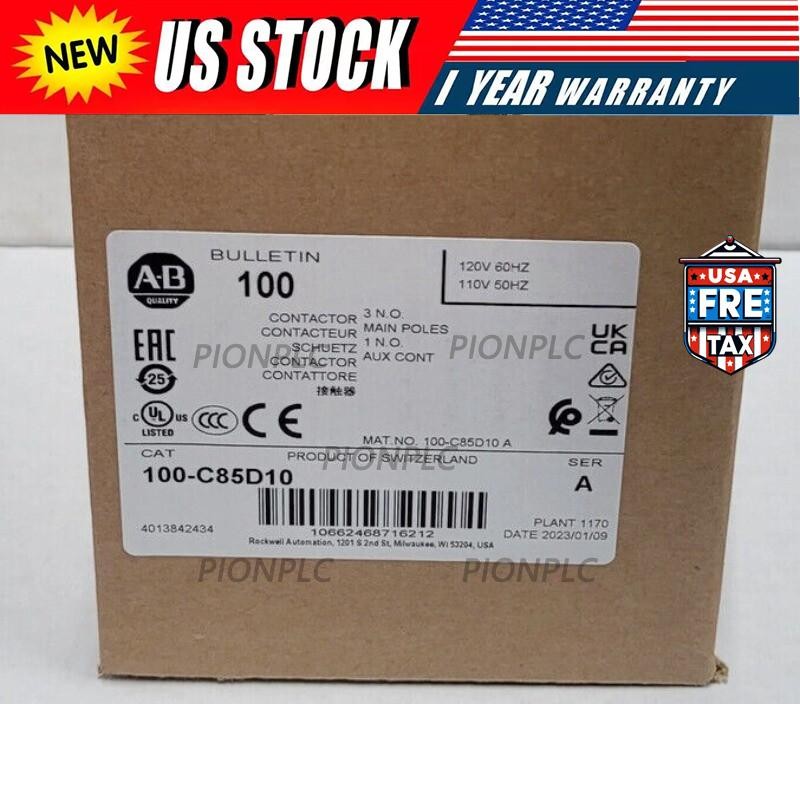 AB 100C85D10 Allen Bradley 100-C85D10 3P 85A 120V Contactor  A US Free Tax