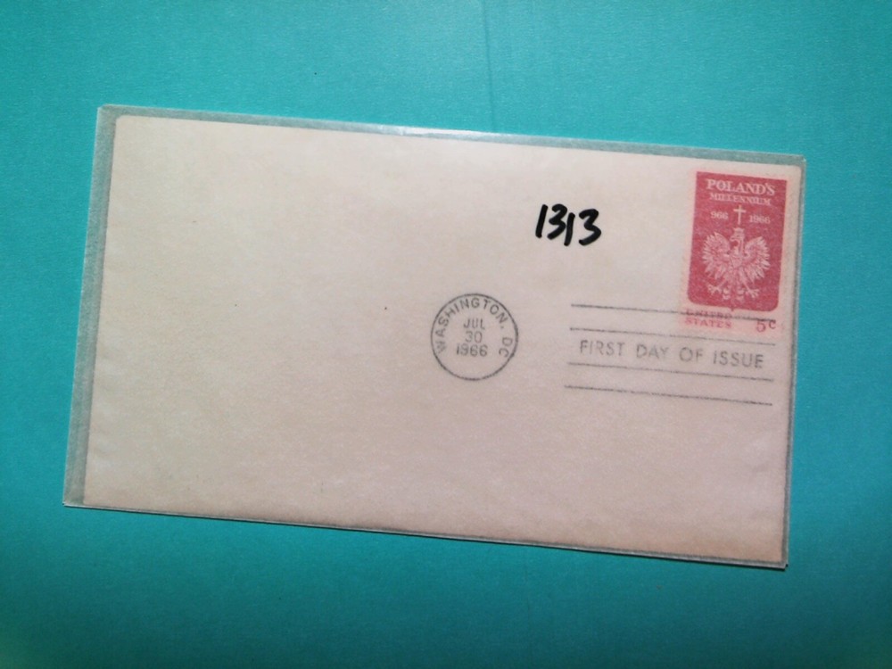 U. S. Stamp FDC#1313 - Poland - no cachet - comb. Shipping!