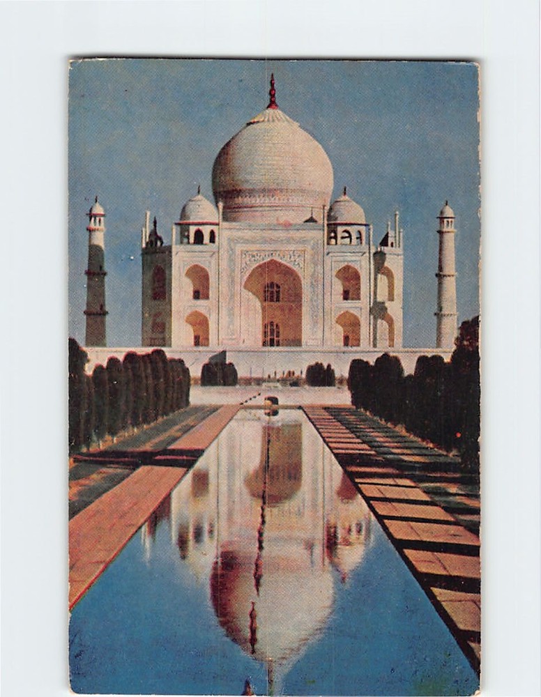 Postcard Taj Mahal Agra India