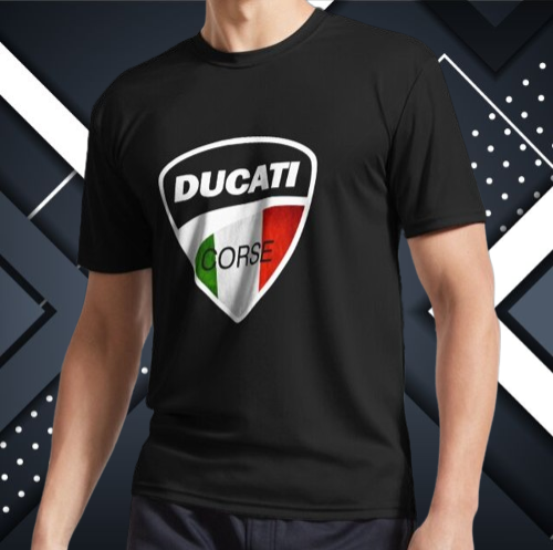 ¡NUEVO! Sudadera con capucha y camiseta unisex talla USA divertida con logotipo Ducati Corse