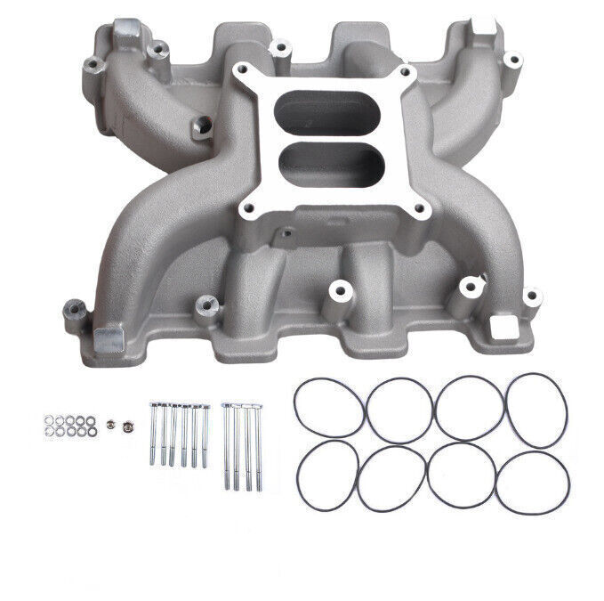 For GM LS1 LS2 LS6 Cathedral Port 300-130 Dual Plane Mid-Rise Intake Manifold