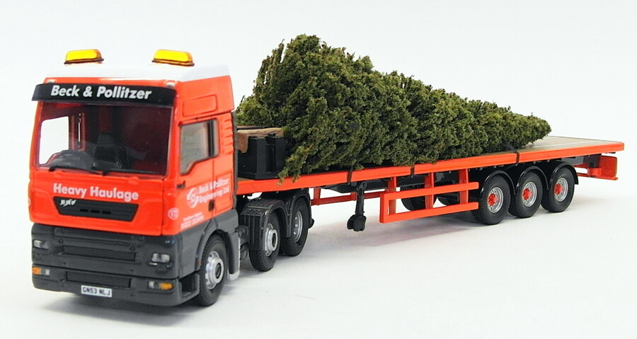 Corgi 1/50 ERF ECT Olympic Flatbed Trailer with Christmas Tree Beck & Politzer Model