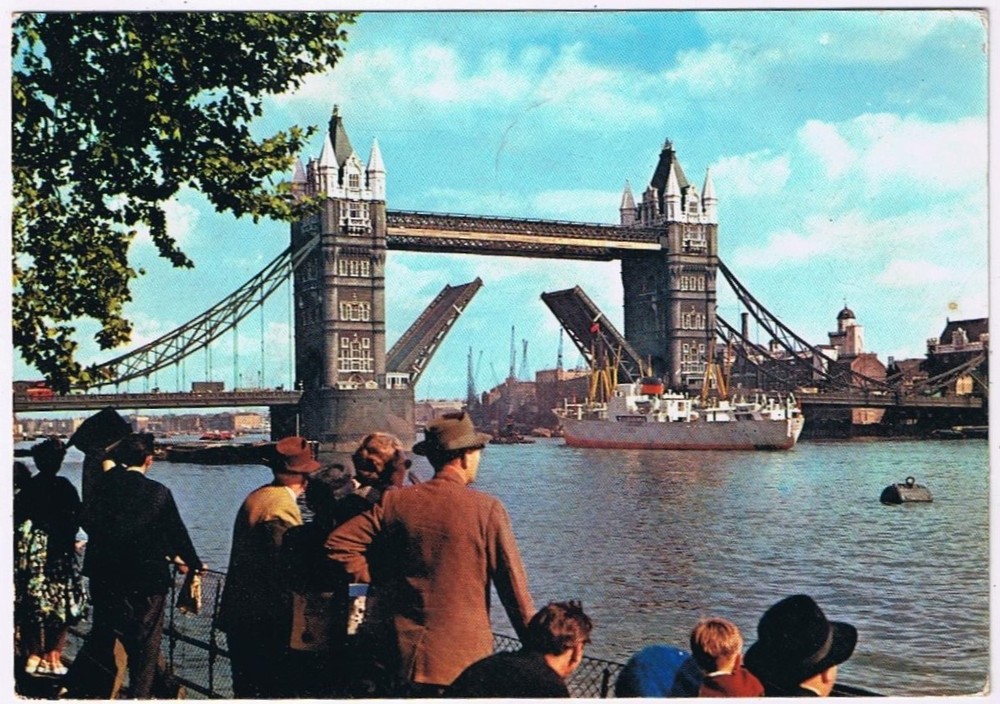 Postcard London Bridge Tower Bridge London England UK