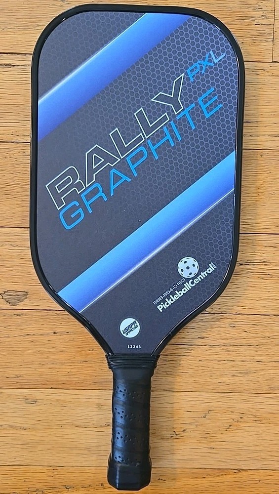 RALLY PXL Graphite Pickleball Paddle in Blue and Black