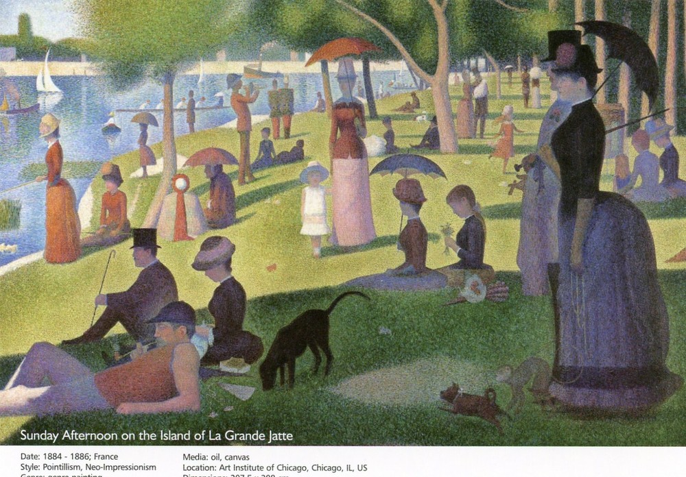 Sunday Afternoon on the Island, Georges Seurat (1859-1891) --New POSTCARD