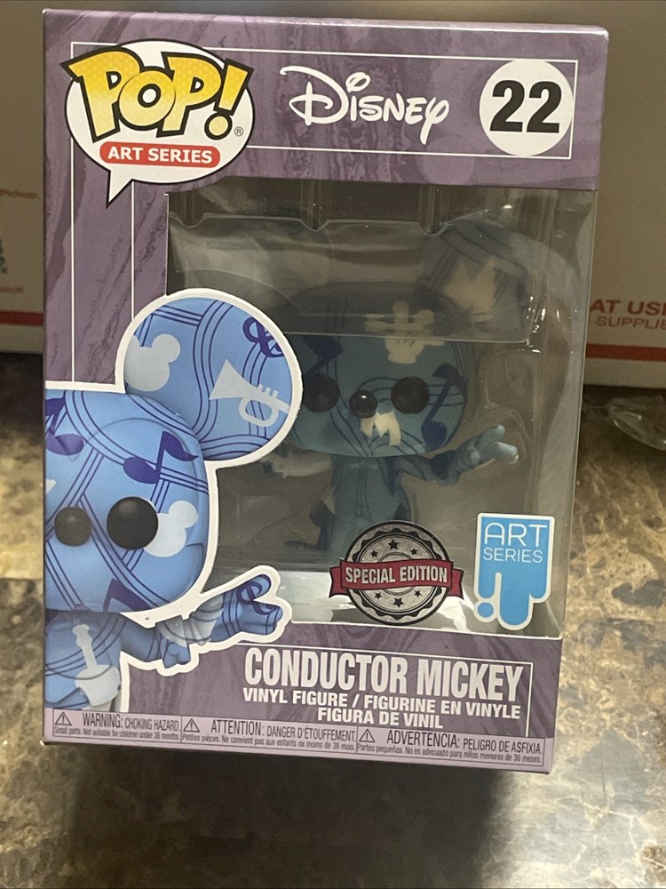 Funko Pop Disney Art Series Conductor Mickey 22 Walmart Exclusive