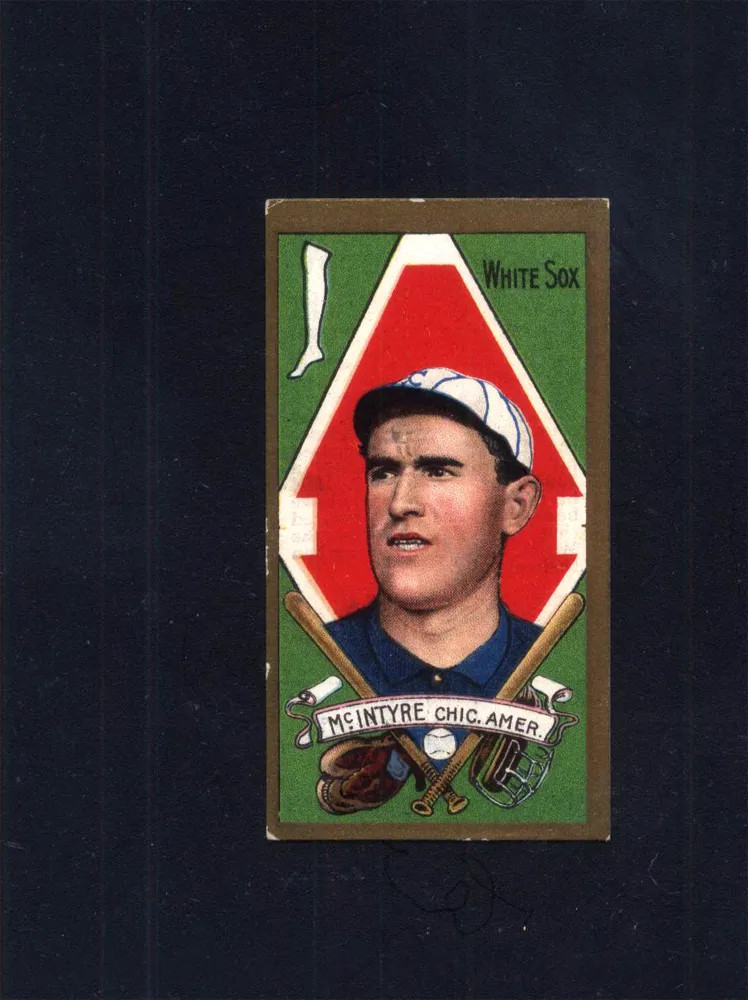 T205 Matthew McIntyre White Sox (Authentic) [Trimmed] Sweet Caporal Back