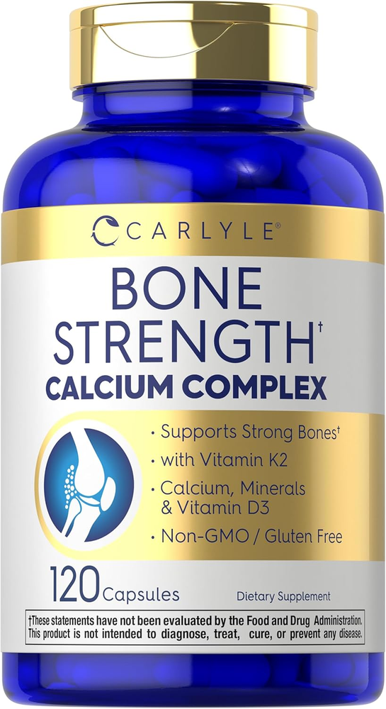Bone Strength Calcium Complex Supplement | with Vitamin D3, Magnesium, K2, Zinc