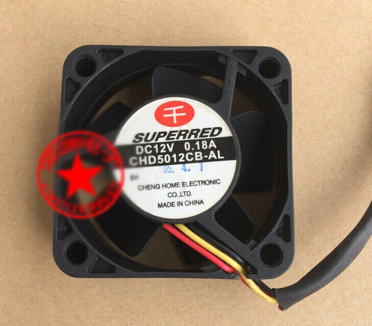 1pcs SUPERRED fan CHD5012CB-AL 12V 0.18A 5CM 5020 3-wire #F22