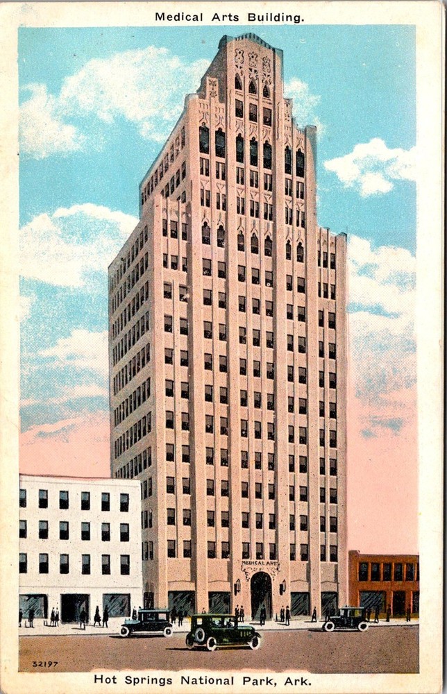 Dr Jim Stamps Postcard Medical Arts Building Hot Springs National Park Arkansas