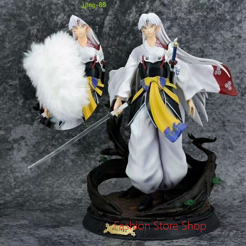 Anime Inuyasha Sesshomaru Figure Statue PVC Model Toys Gifts Collection Ornament