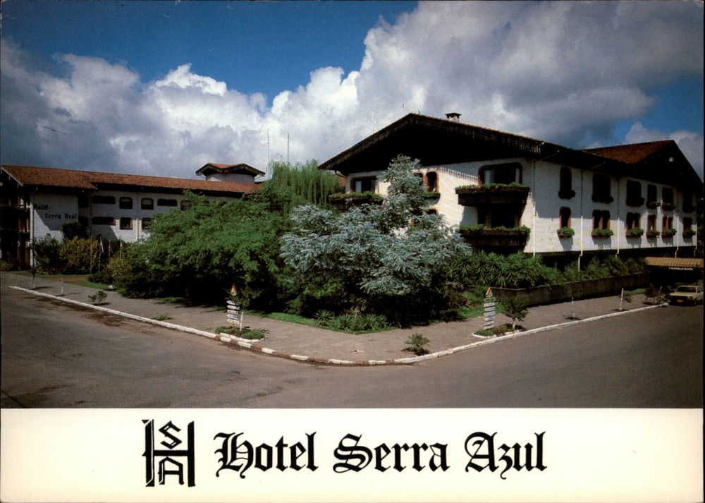 Hotel Serra Azul Gramado Rio Grande do Sul Brazil vintage postcard a543