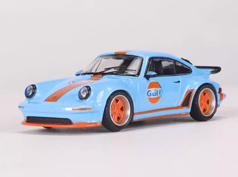 RM 1:64 Blue Gulf Singer Turbo Study 930 Classic Model Diecast Collect Car