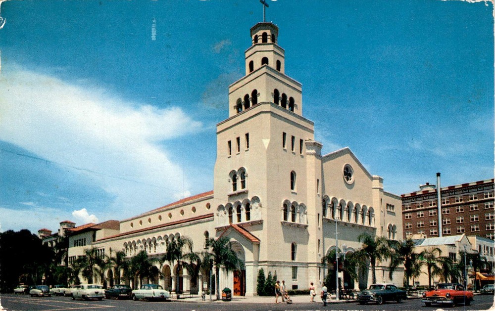 St. Petersburg, Florida, Christ Methodist Church, Dr. Paul R. Hortin, Postcard