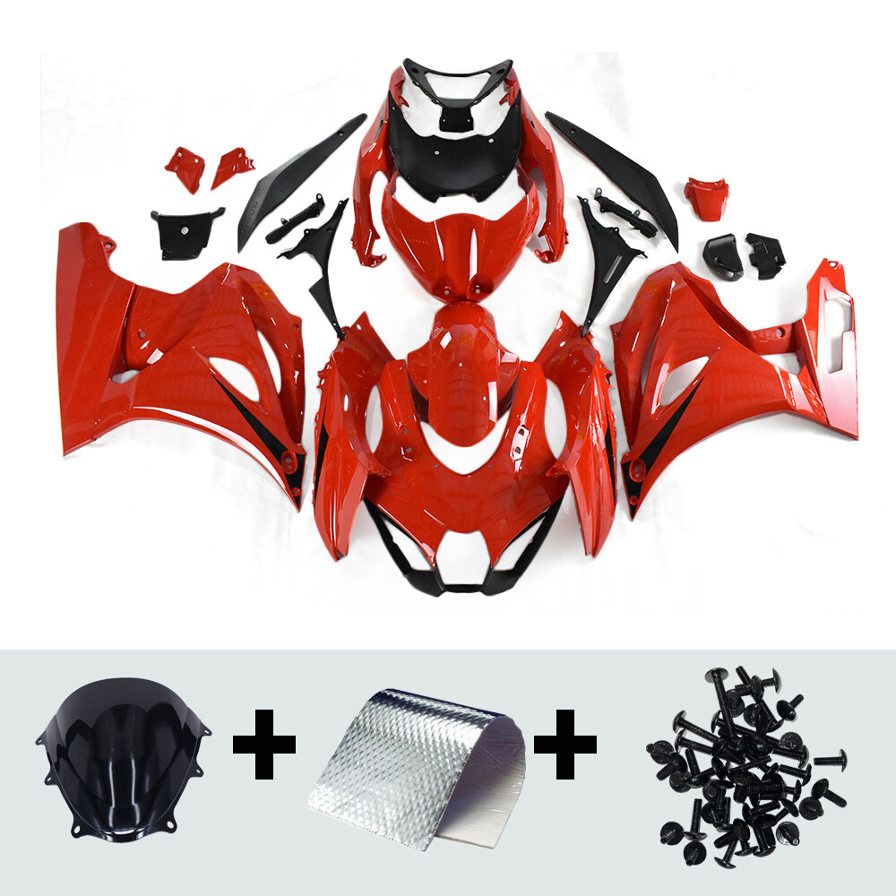 Injection Fairing Kit for Suzuki GSXR1000 2017-2021 Red Black Plastic Bodywork