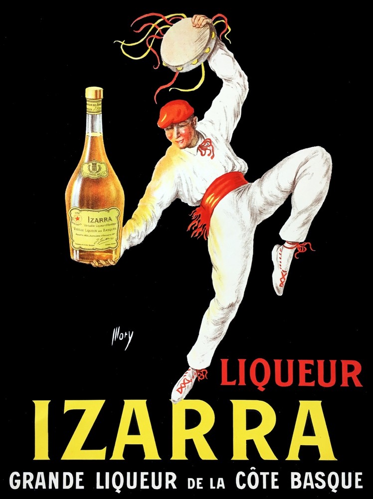 Decorative POSTER.Home room Interior art design.Basque dancer.Izarra wine.7101