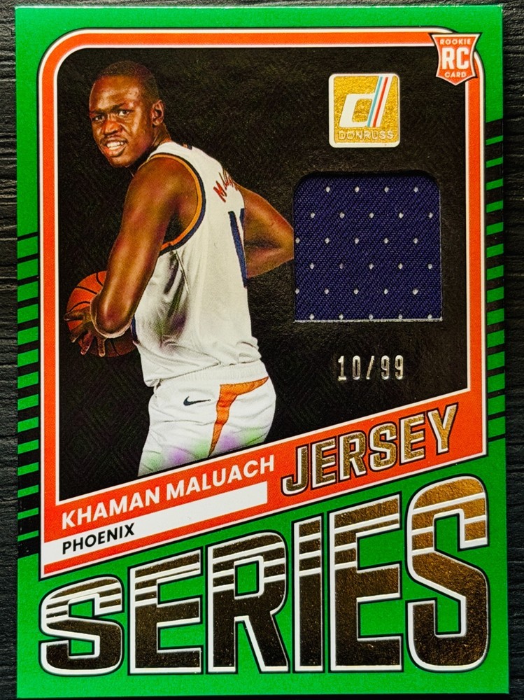 2025-26 Panini Donruss #JS-KMS Khaman Maluach RC /99 Jersey Series Green PHX TEJ