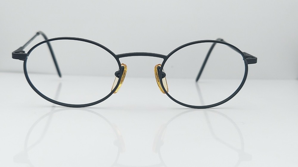 Vintage 5503 Black Metal Oval Sunglasses FRAMES ONLY France