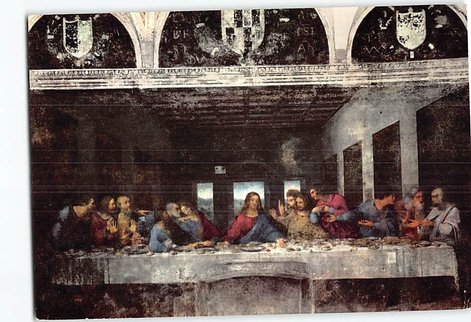 Postcard The Last Supper by Leonardo da Vinci Milan Italy