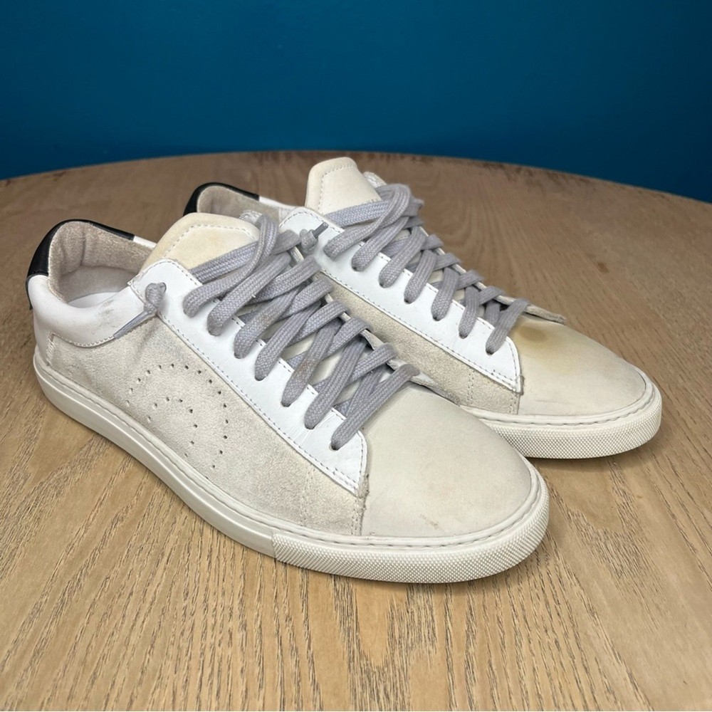 Oliver Cabell Women’s Low 1 Italian Leather Suede Sneakers Casual Shoes Size 37