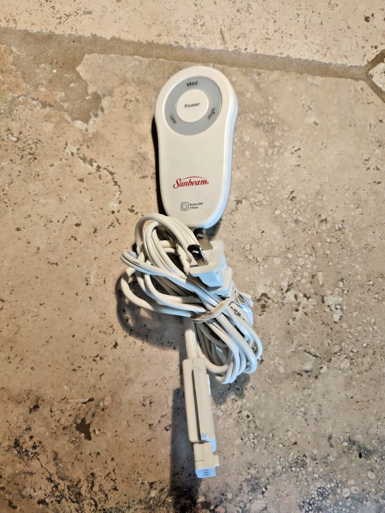 Sunbeam M85AP E23623SP Electric Blanket Control 180W 3-Prong Cord - 3 settings